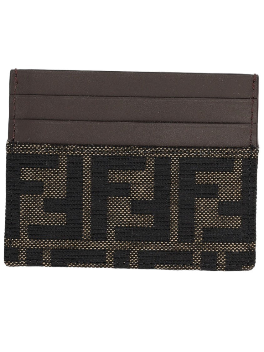 Fendi Black Textured Calfskin Wallet
