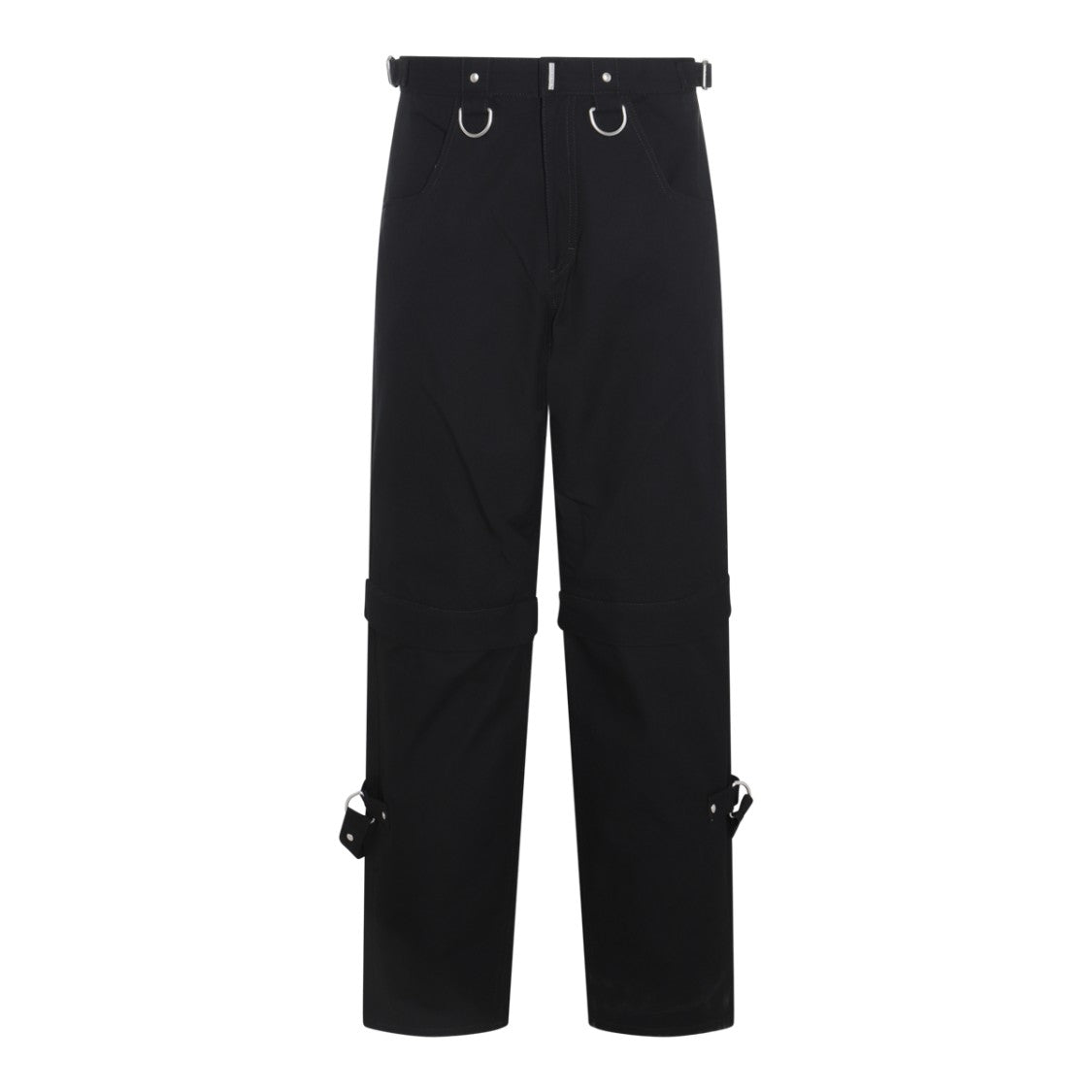 Givenchy Straight-Leg Trousers With Adjustable Straps And Silver-Tone Hardware