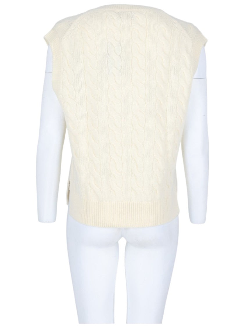 Polo Ralph Lauren V-Neck Cable Knit Wool-Cashmere Vest