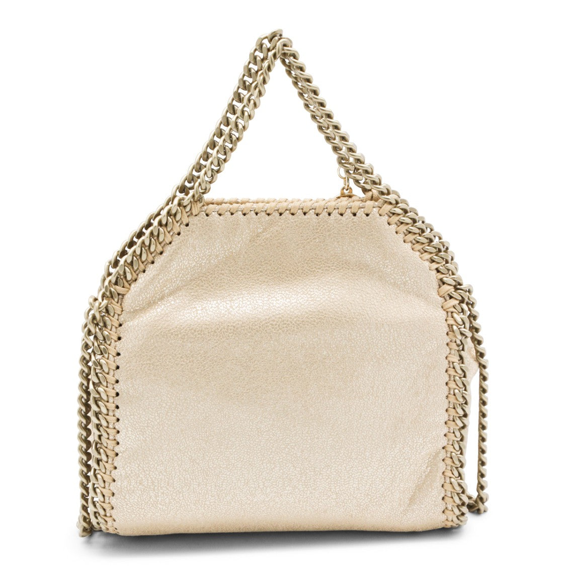 Stella Mccartney Compact Gold Faux Leather Tote