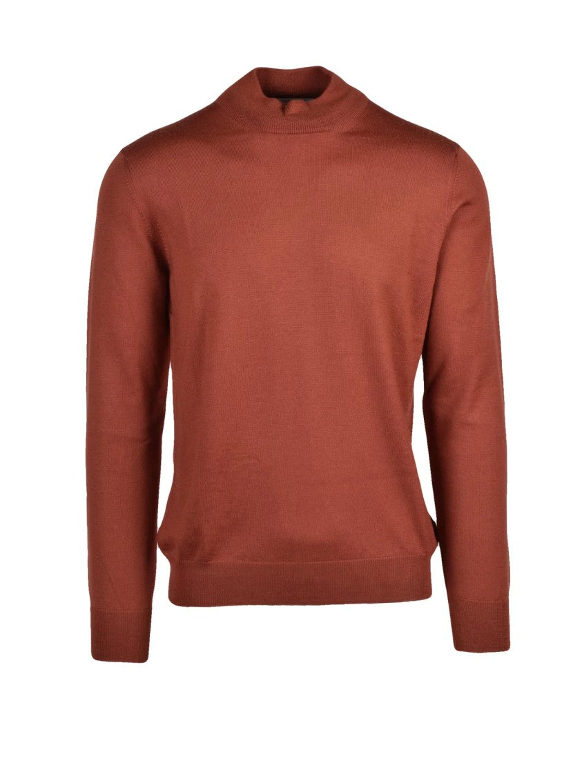 Gran Sasso Turtleneck Sweater In 100% Virgin Wool