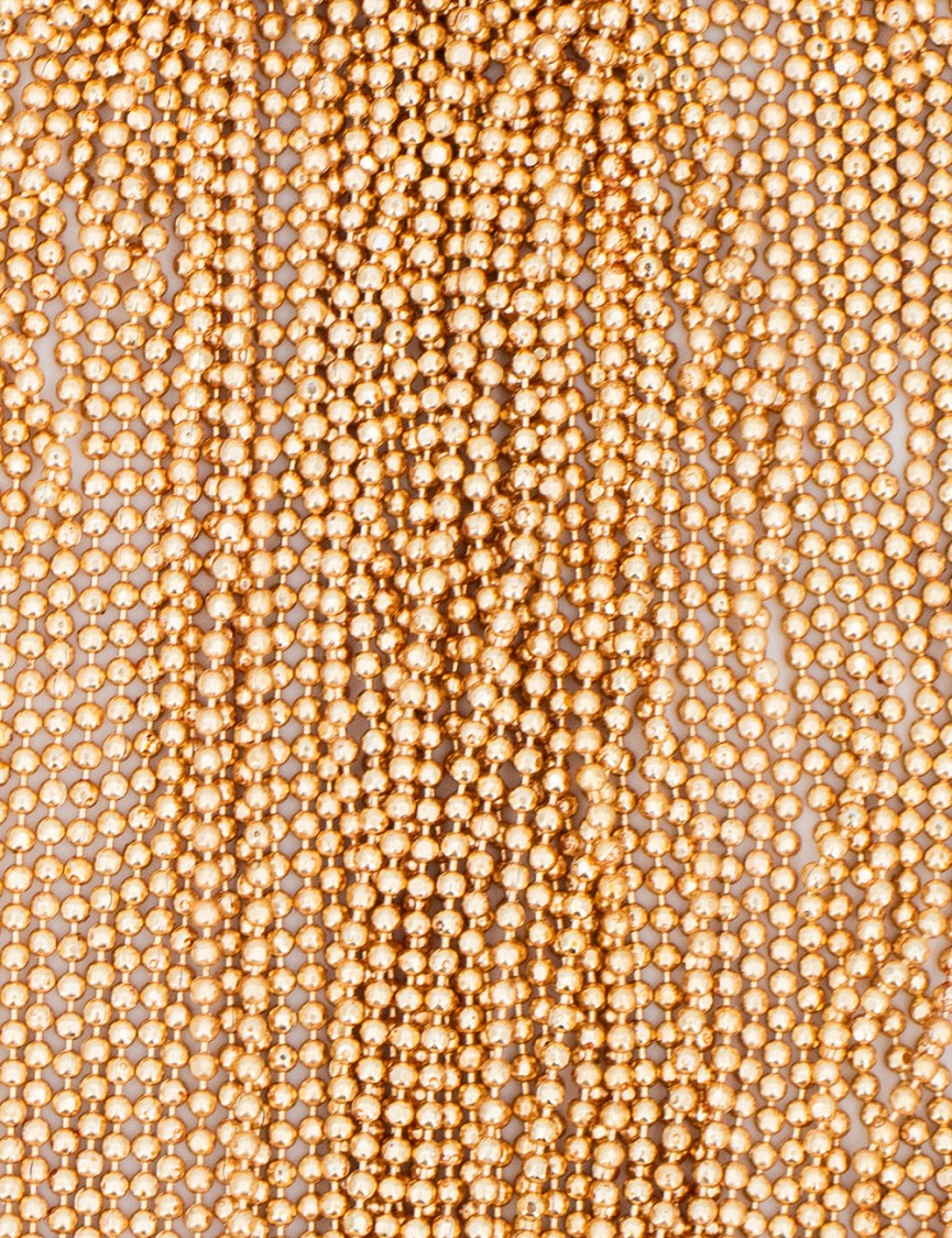 Fabiana Filippi Multi-Strand Blush Necklace With Metallic Clasps