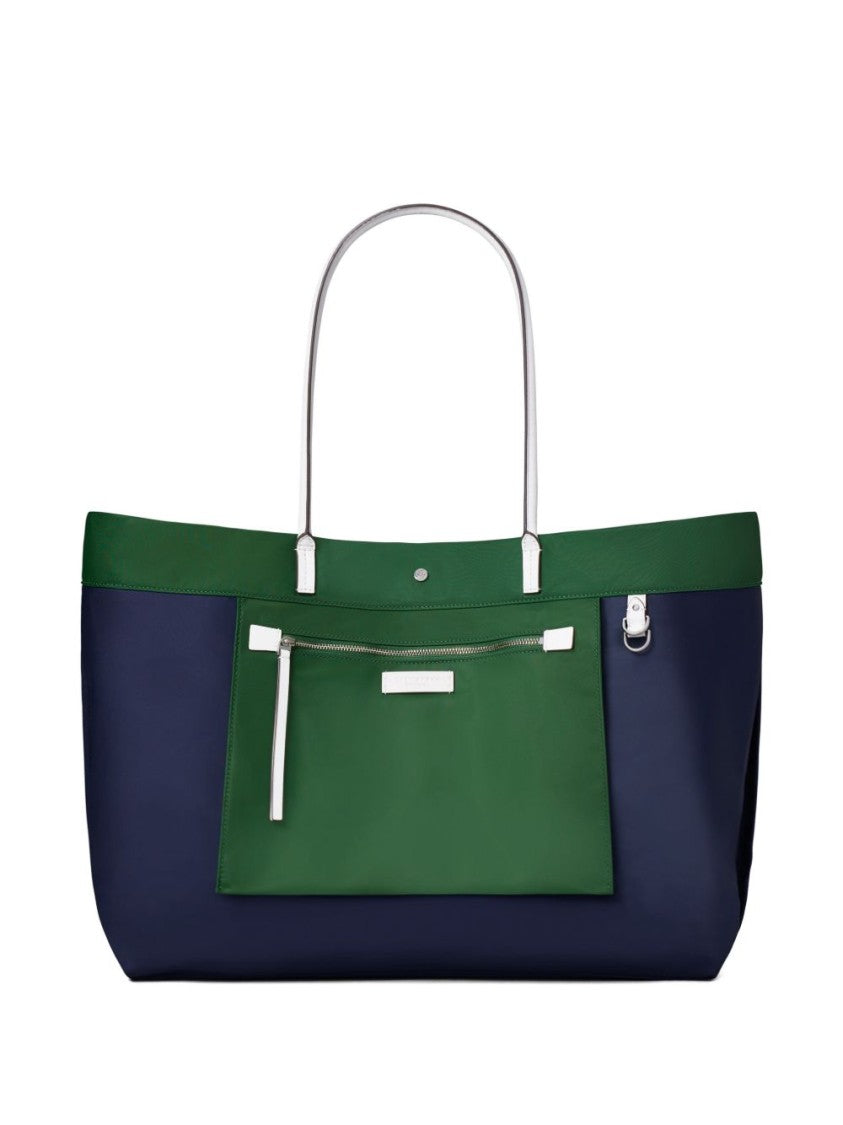 Tory Burch Rectangular Green Tote Bag