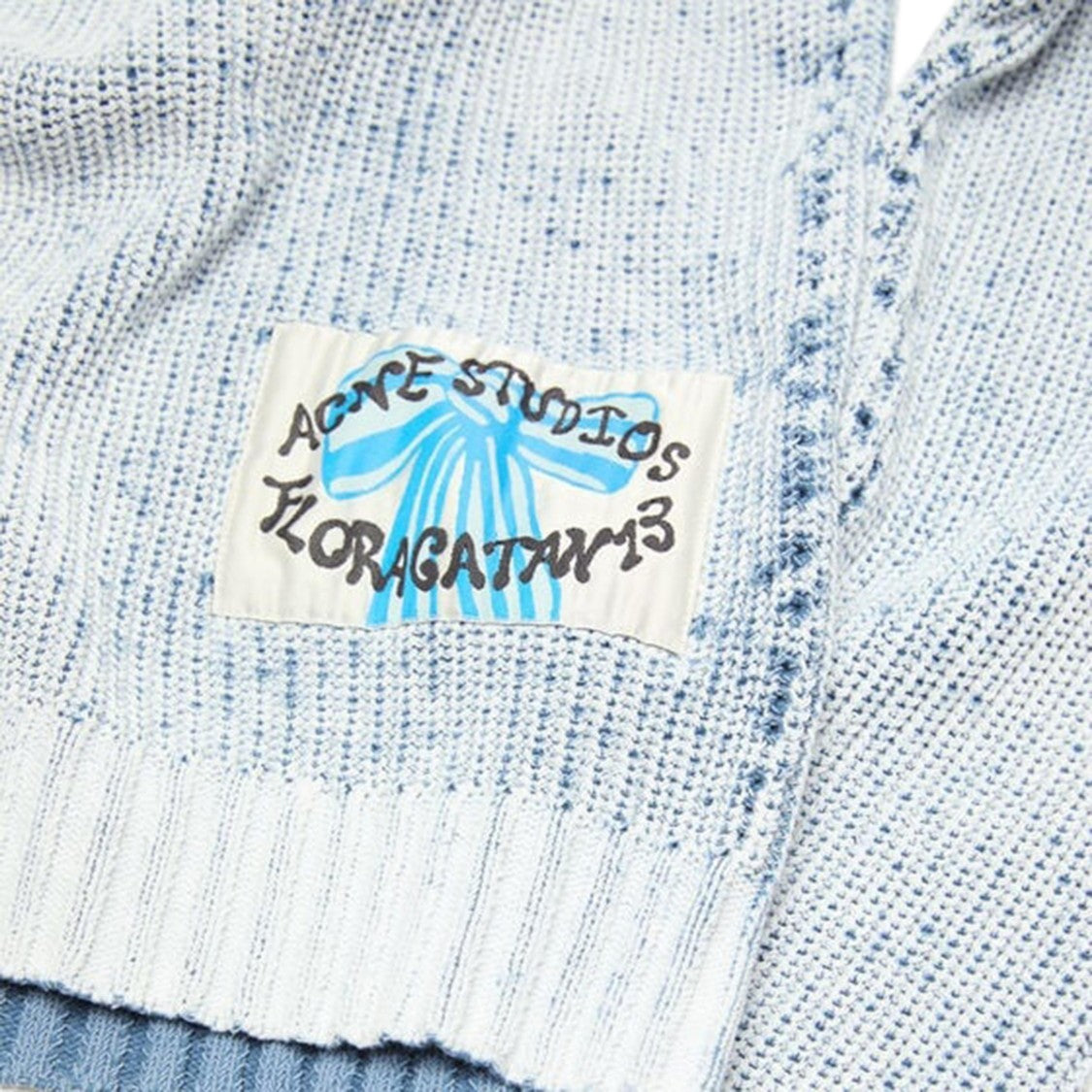 Acne Studios Textured Knit Sweater With Gradient Effect