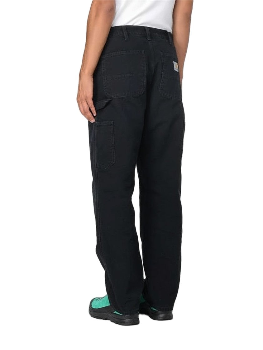 Carhartt Wip Relaxed Fit Black Denim Pants