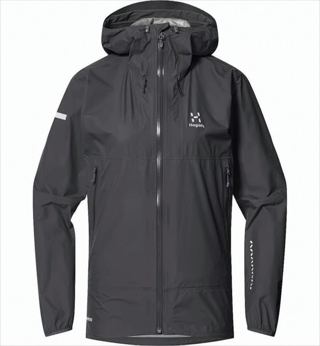 Haglöfs Black Jacket With Adjustable Hood