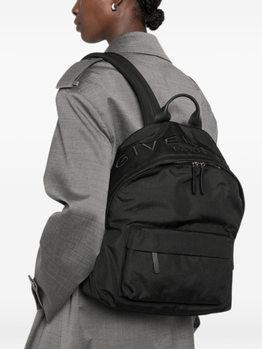 Givenchy Black Spacious Compartment Padded Straps Backpack
