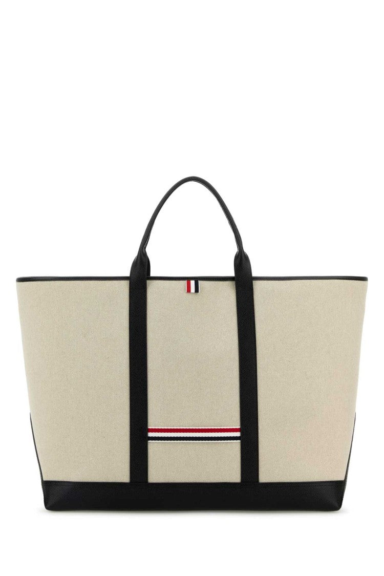 Thom Browne Sand Canvas Travel Bag