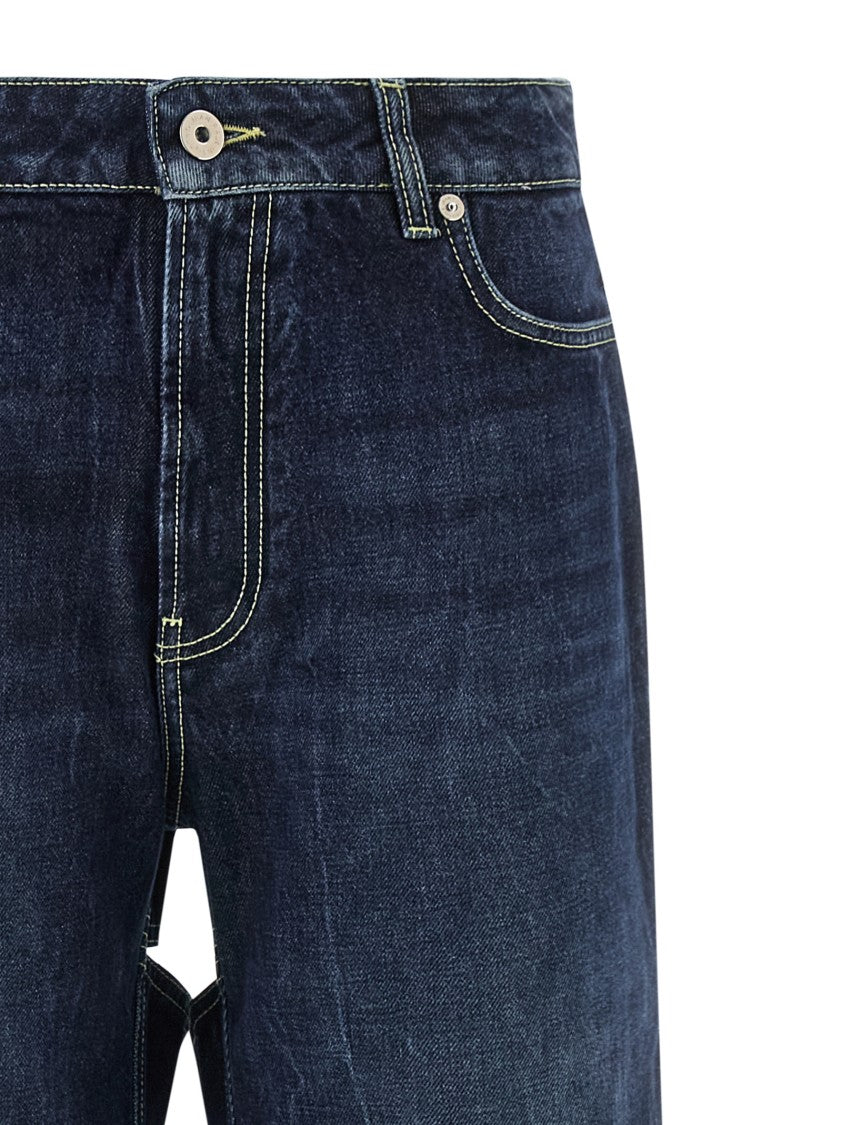 Jean Paul Gaultier 'The Blue Cut-Out' Jeans