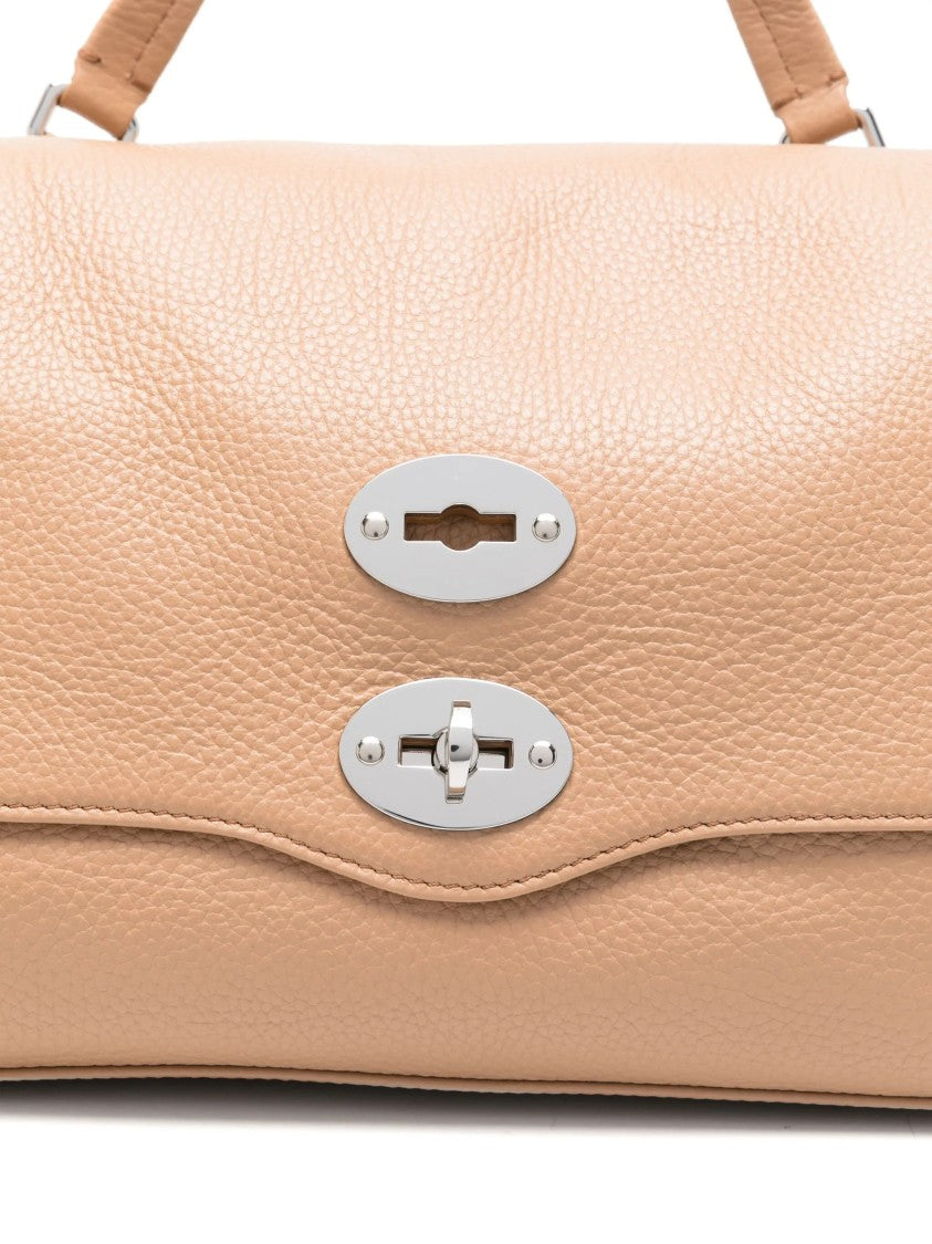 Zanellato Structured Pebbled Leather Handbag With Versatile Carrying Options