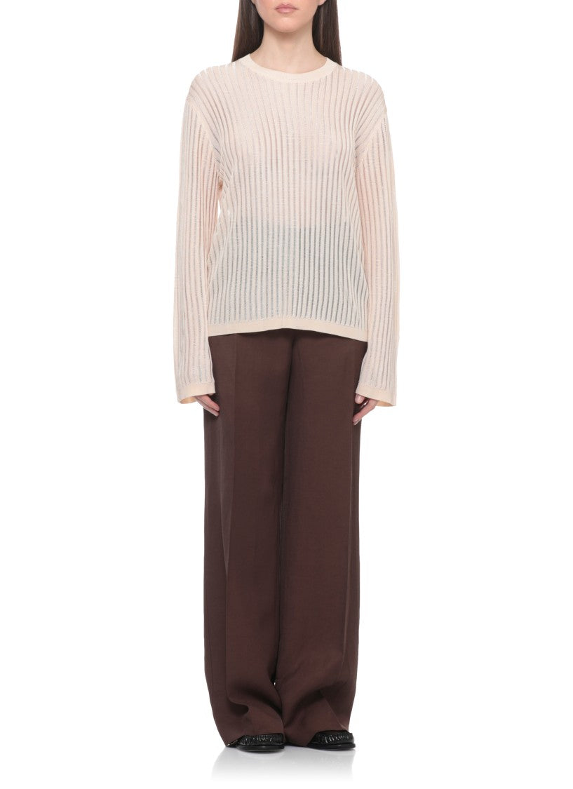 Loulou De Saison Pink Hedora Viscose Sweater