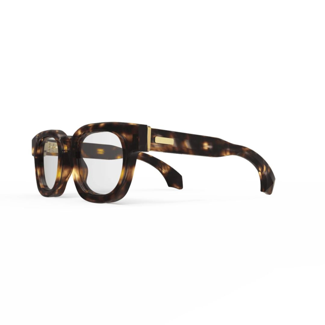 Pugnale L485 V Funky Tortoiseshell Acetate Sunglasses With Gold Accents