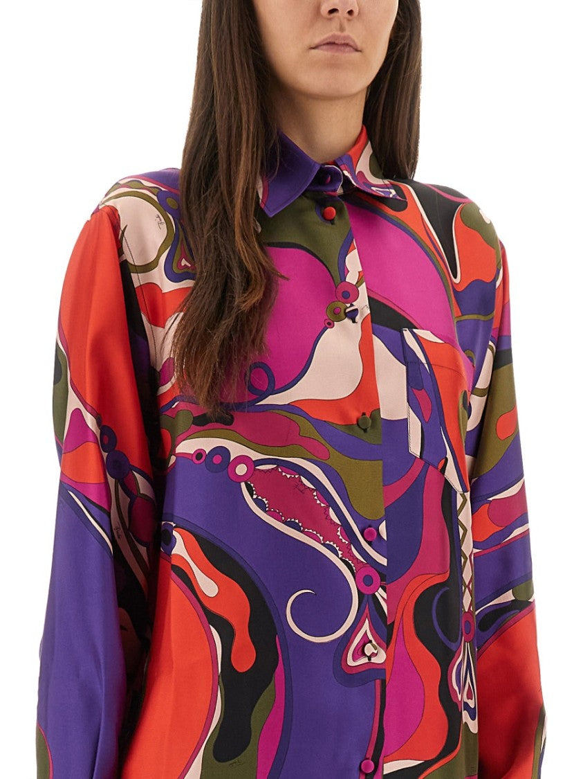 Pucci Orchid Print Shirt