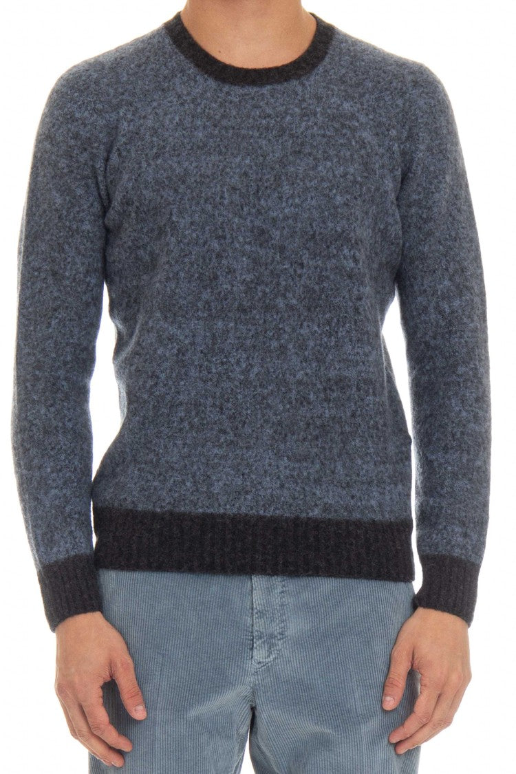 Drumohr Supersoft Wool Garzata Crewneck Sweater