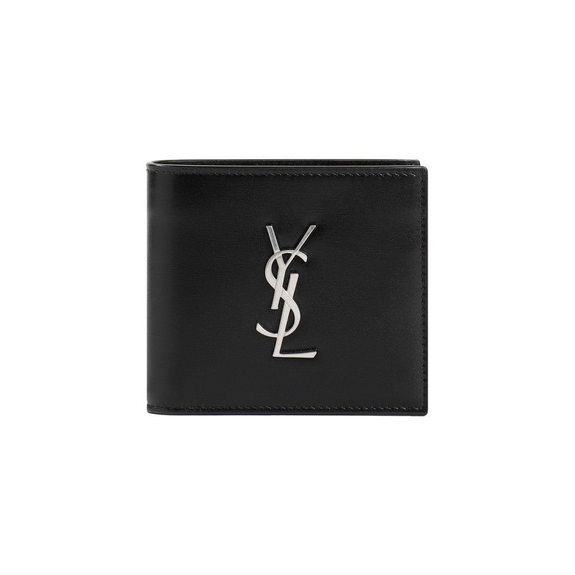 Saint Laurent Black Leather Credit Card Holder