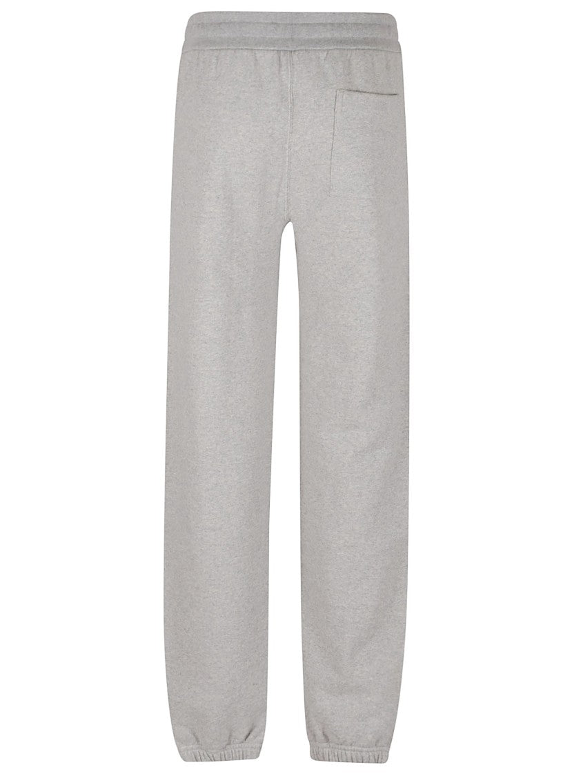 Jil Sander Elastic Waist Grey Cotton Sports Trousers