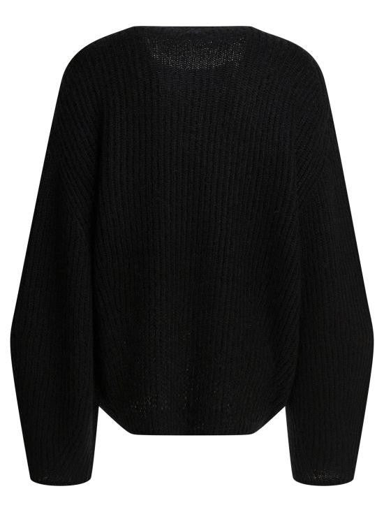 Totême Mohair Blend Rib Knit Sweater