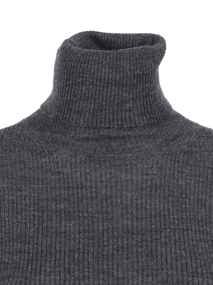 P.A.R.O.S.H. Ribbed Turtleneck Sweater With High Collar