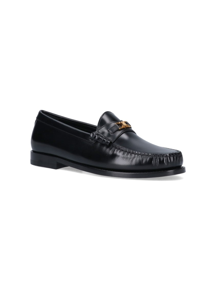 Céline "Triomphe" Loafers Black