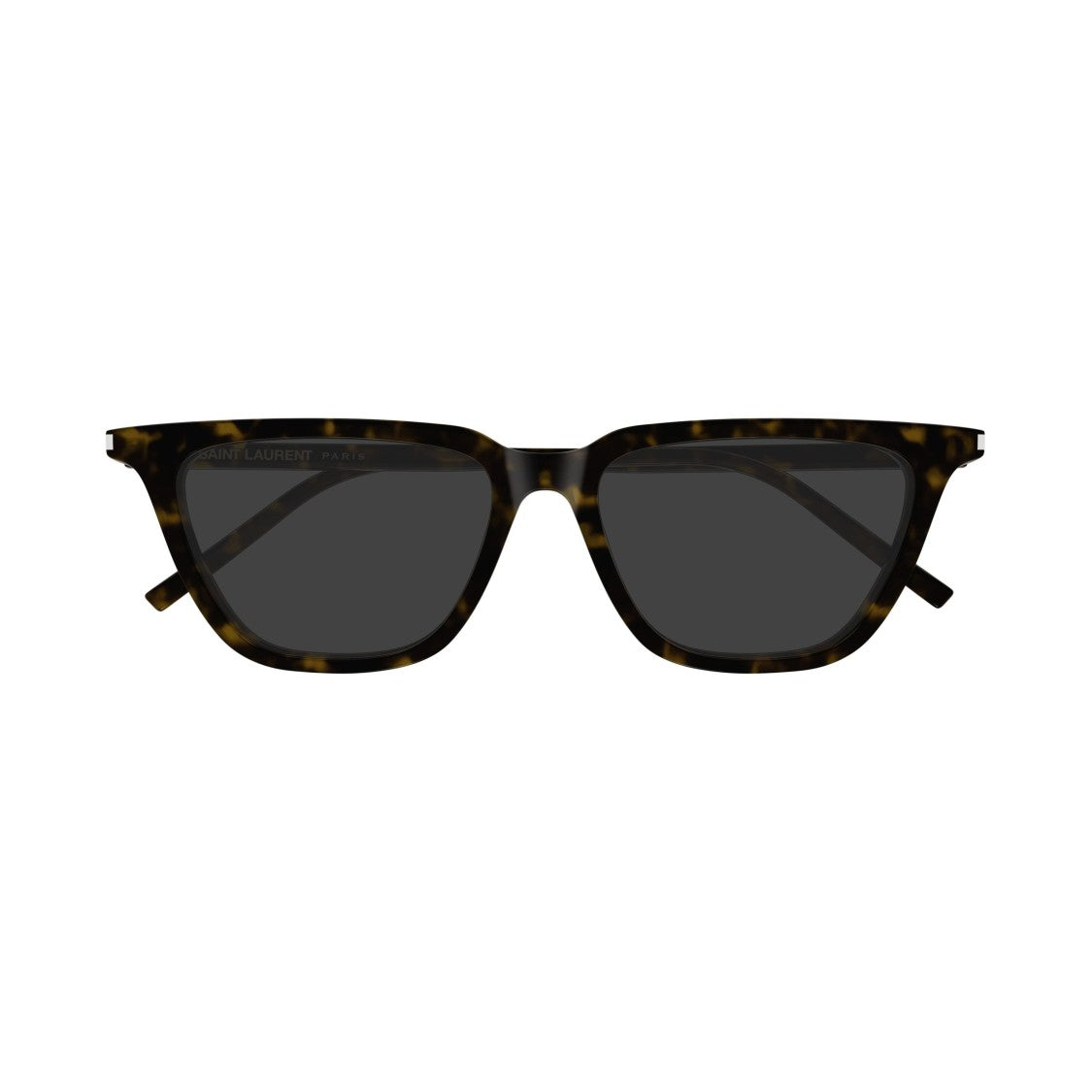 Saint Laurent Sl 889 Sulpice Thin Rectangular Tortoiseshell Sunglasses