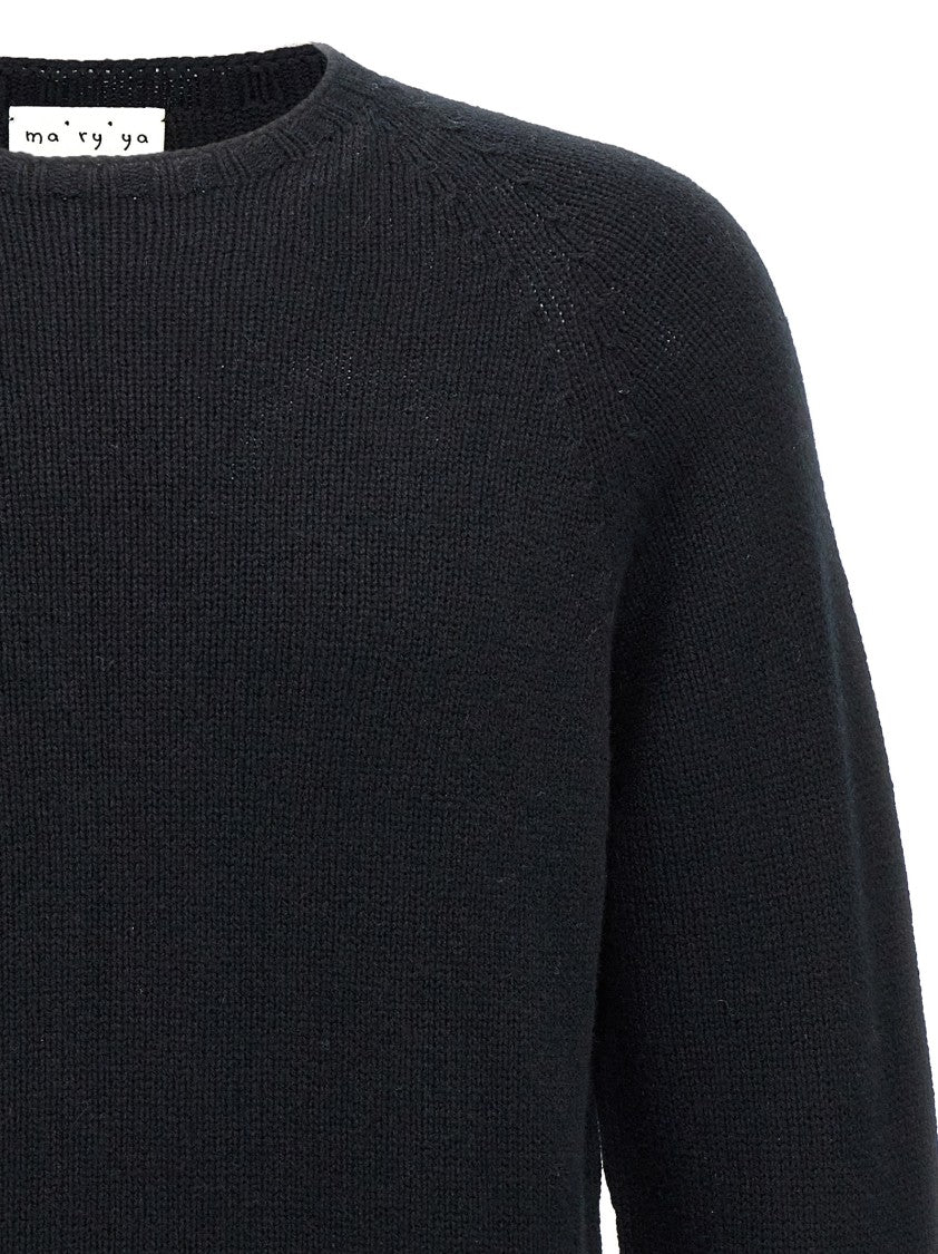 Ma'ry'ya Black Crew-Neck Sweater