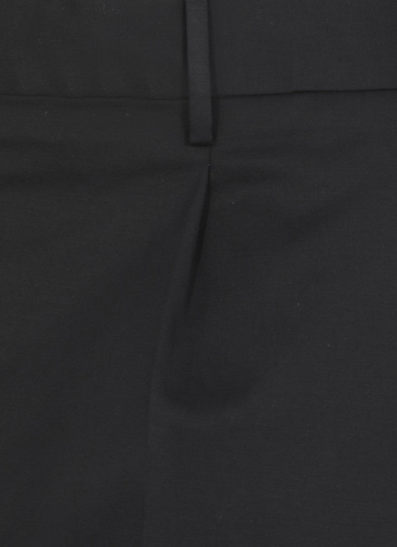 Pt Torino Dark Blue Tailored Cotton Trousers
