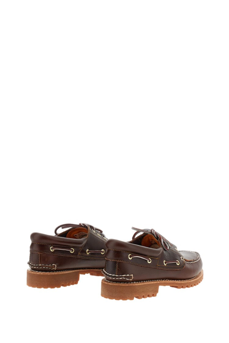 Timberland Brown Authentic Boat Leather Shoes