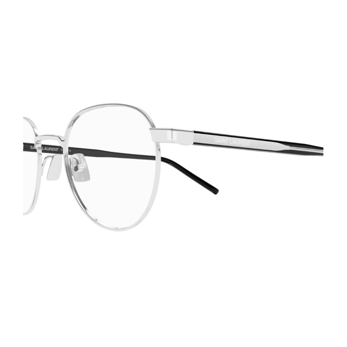 Saint Laurent Silver Sl 781 Double-Bridge Phantos Eyeglasses