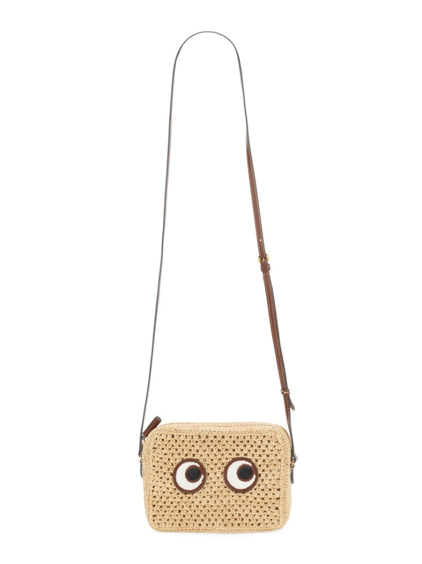 Anya Hindmarch Rectangular Crossbody Bag With Embroidered Eyes
