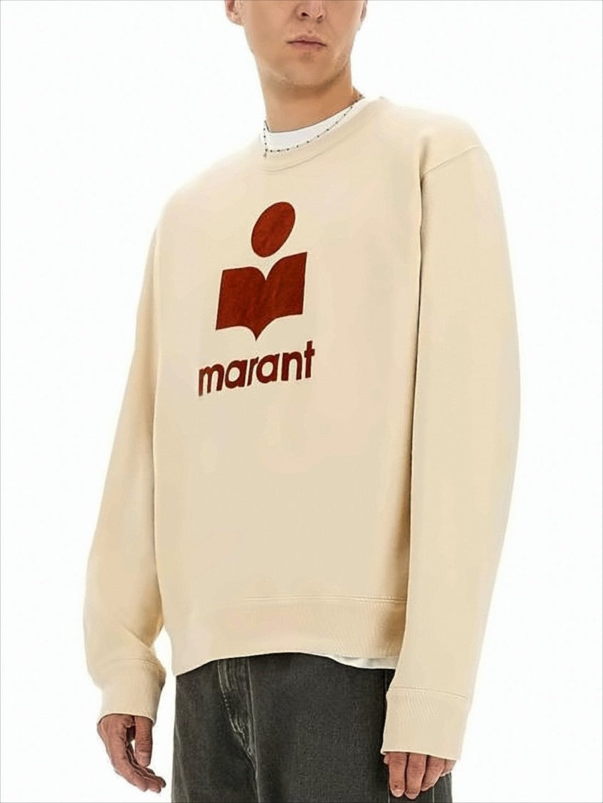 Isabel Marant Relaxed-Fit Long-Sleeve Sweatshirt With Graphic Logo