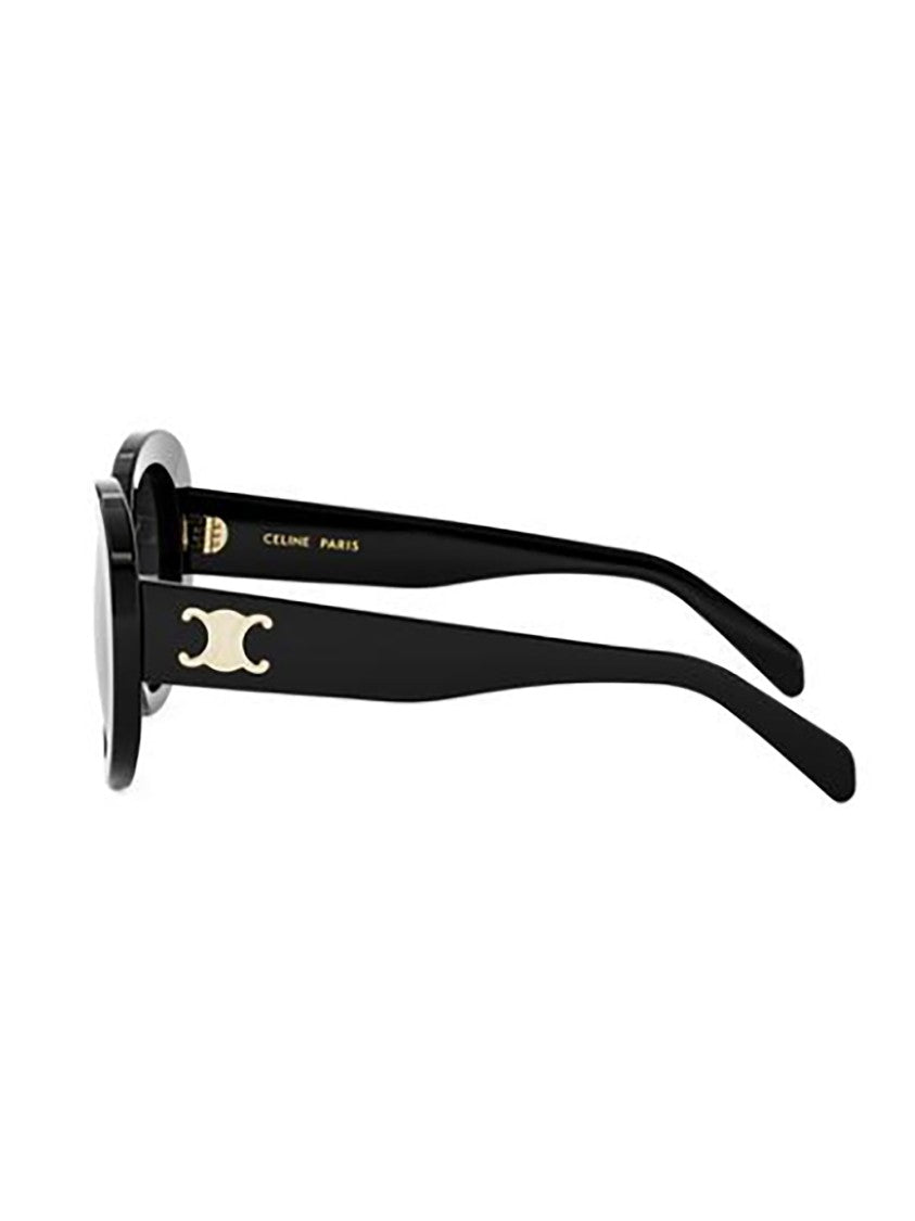 Celine Black Cl40317u Oval Gold Sunglasses