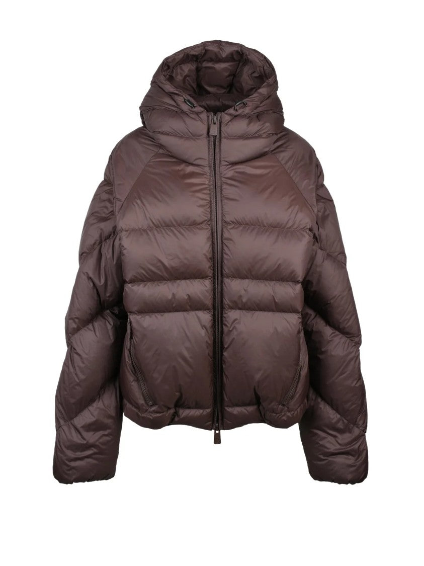 Bacon Brown Polyamide Owl Down Jacket