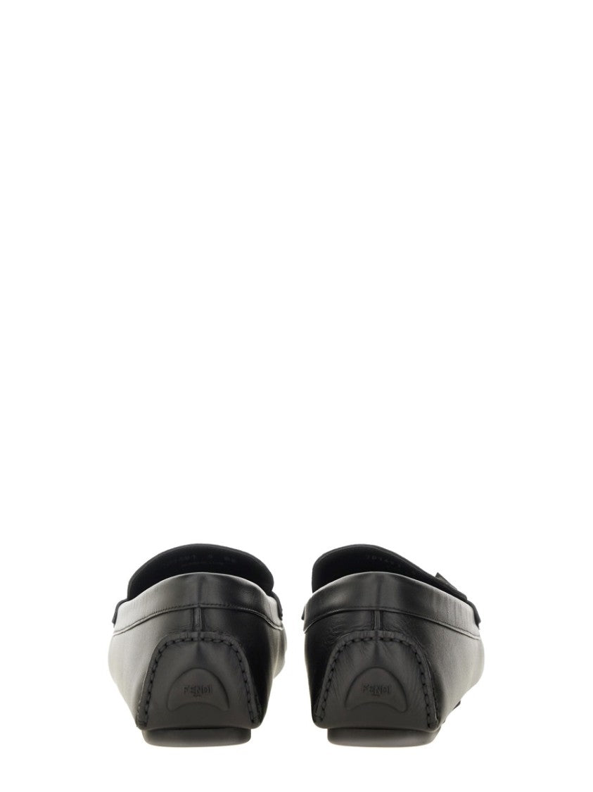 Fendi Ff Squared Driver Monogram Loafers