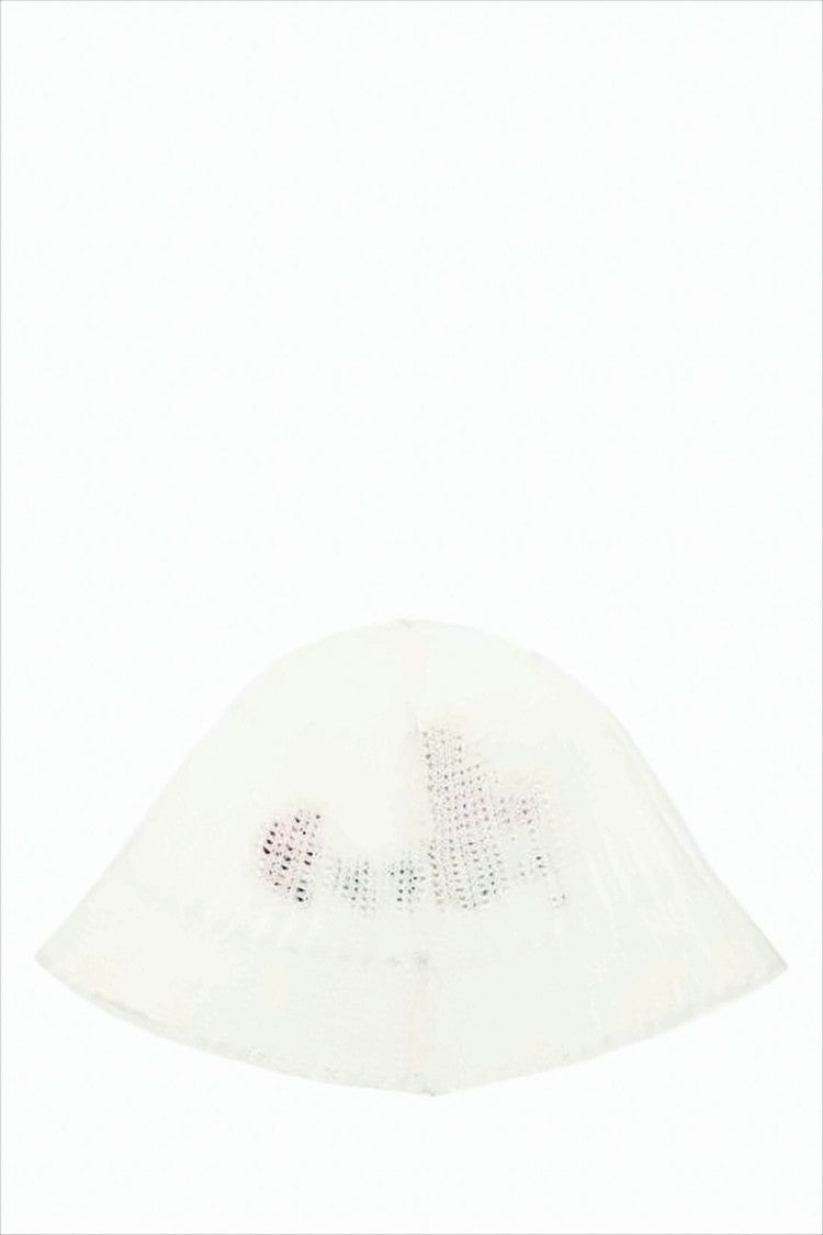 Marni Knitted Wide-Brimmed Hat With Embroidered Floral Detail