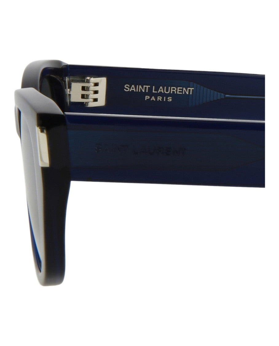 Saint Laurent Round-Frame Recycled Acetate Sunglasses