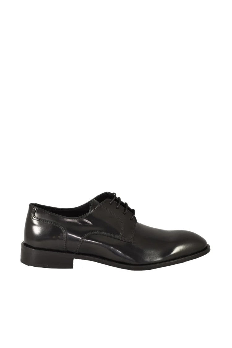 Officina Borghese Black Leather Shoes