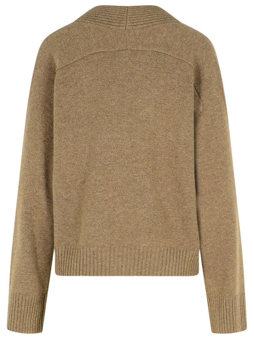 Loulou Studio Cashmere Cardigan Mole Melange