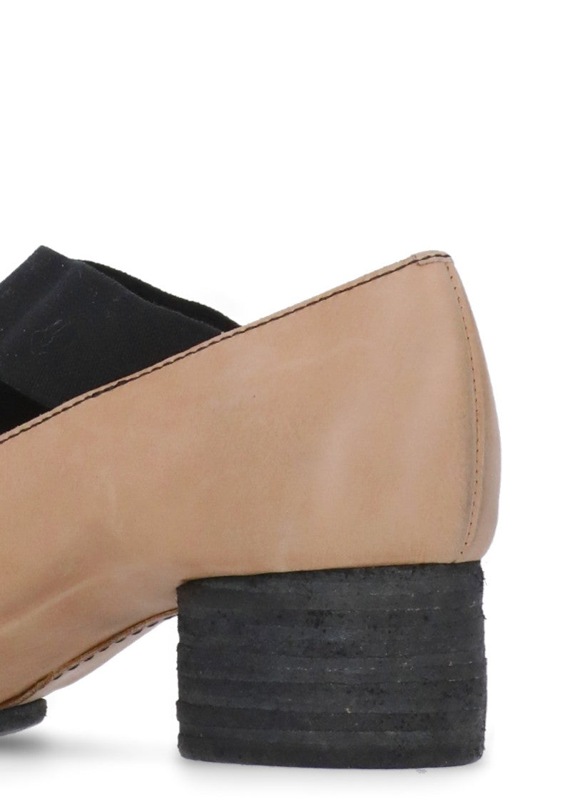 Uma Wang Leather Heeled Ballet Shoes