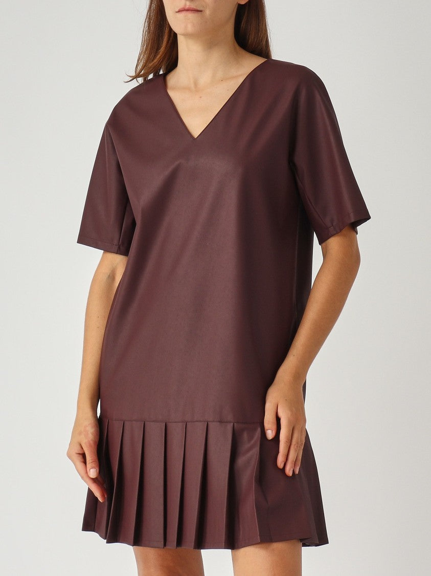 Max Mara Elegant Mini Dress With V-Neckline