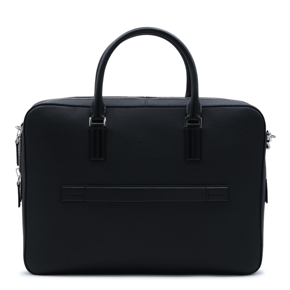 Tom Ford Black Pebbled Leather Dual-Handle Briefcase