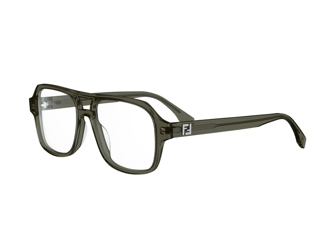Fendi Fe50131i Double Bridge Oversized Square Eyeglasses