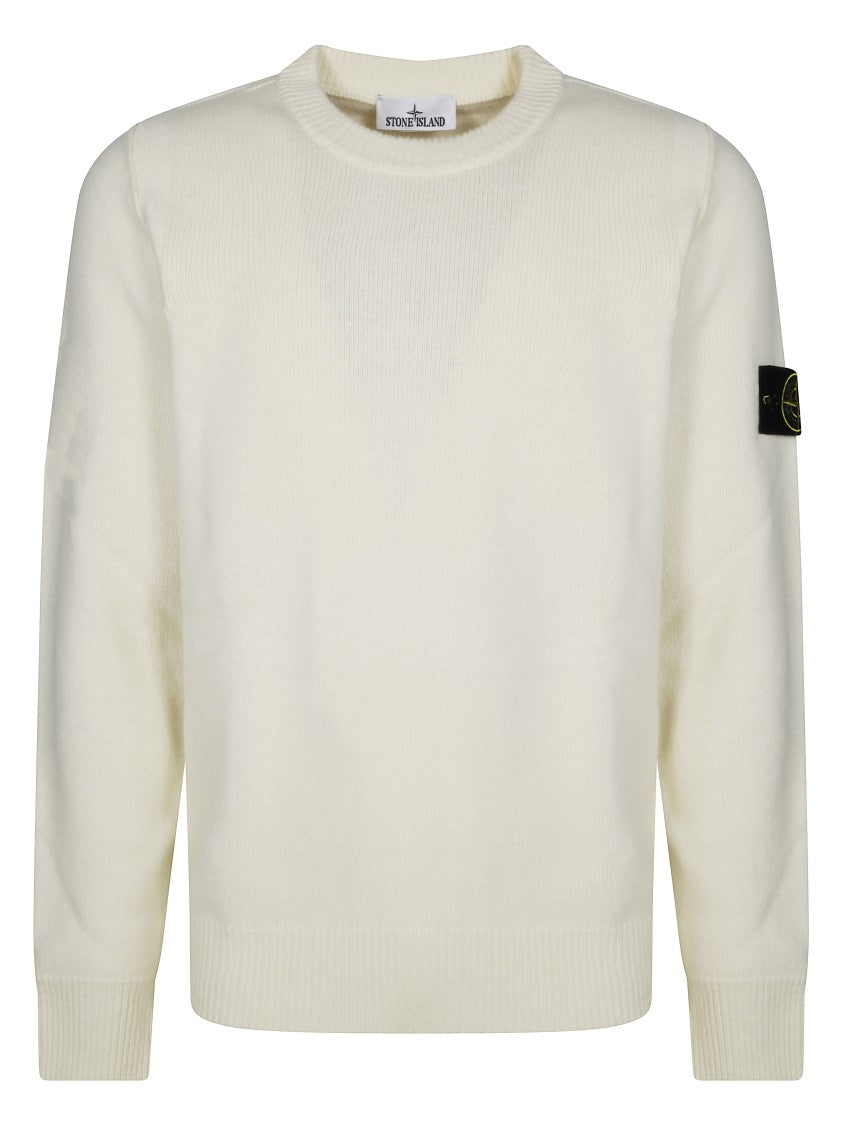 Stone Island Long-Sleeved Knit Sweater With Ribbed Details