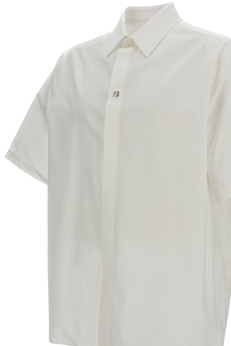 Fendi Boxy White Popeline Shirt