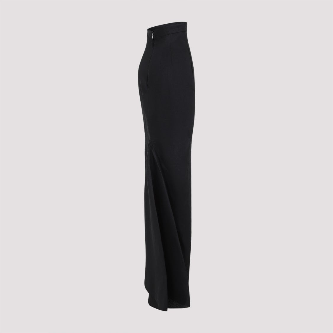 Rick Owens Linen Maxi Skirt With Tailored Waistband