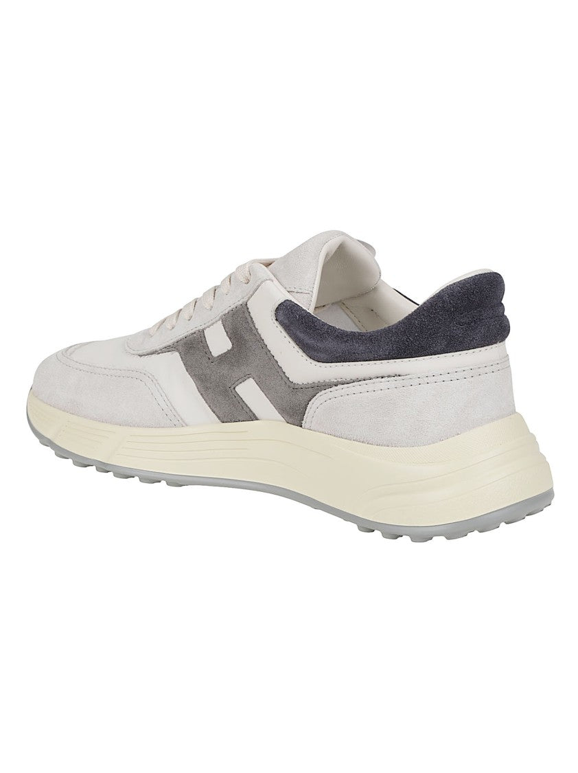 Hogan Hyperlight Suede-Leather Panel Sneakers