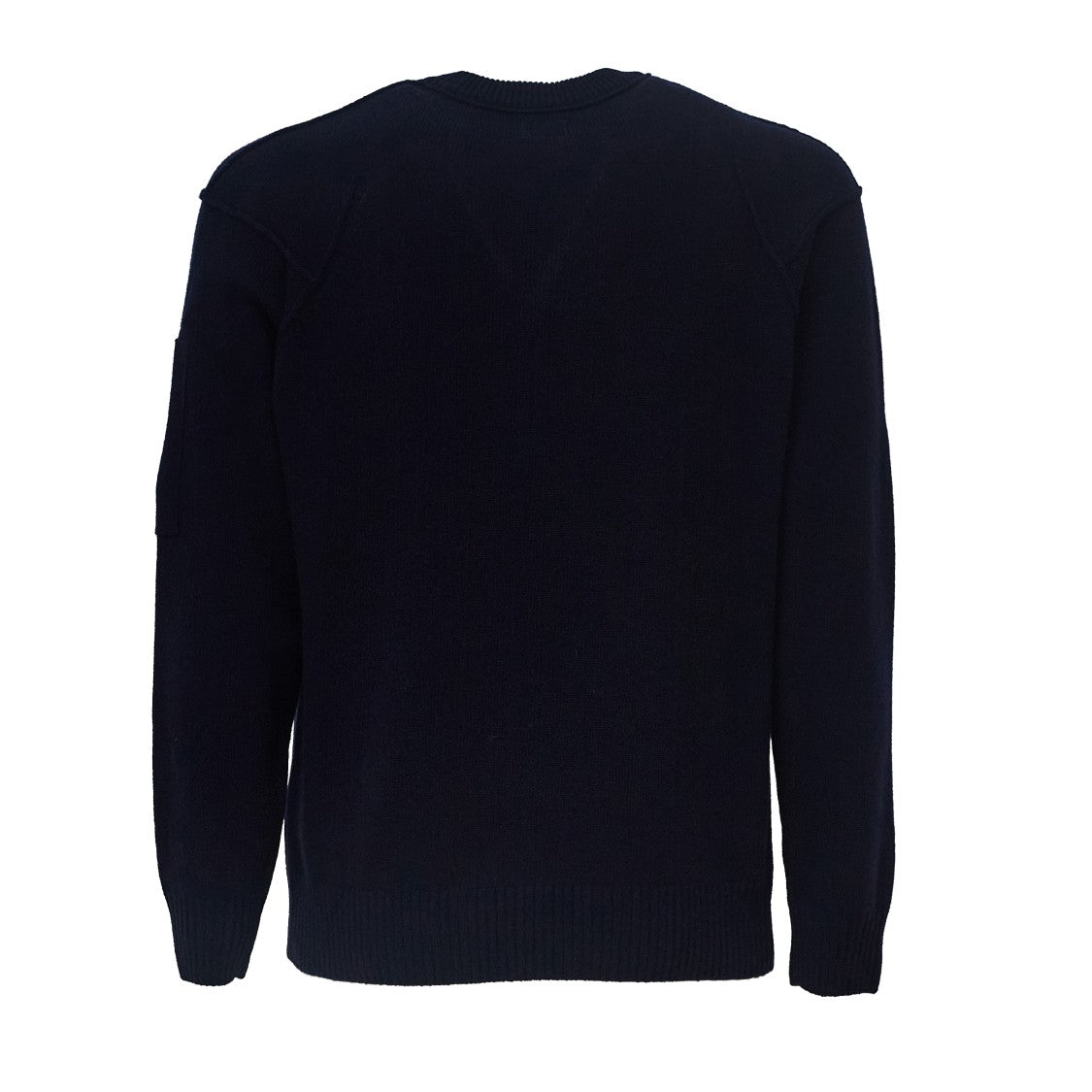 C.P. Company Lambswool Crewneck Sweater With Iconic Lens Detail