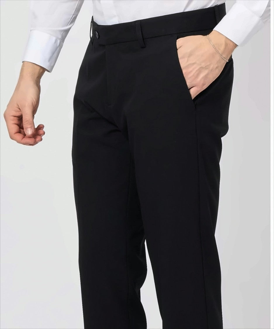 Bharnaba Black Tuxedo Suit With Satin Peak Lapel
