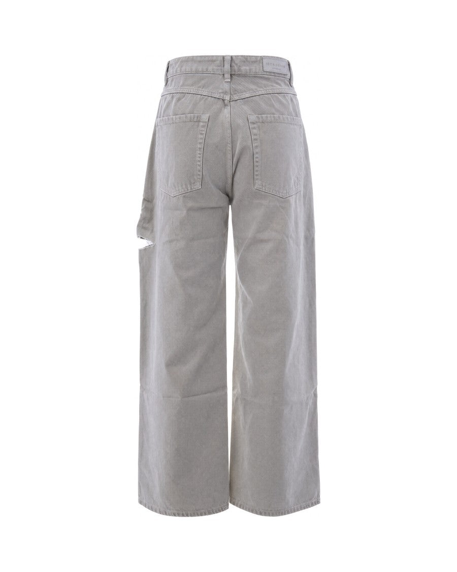 Icon Denim Air Poppy Cut-Out Wide-Leg Denim Jeans