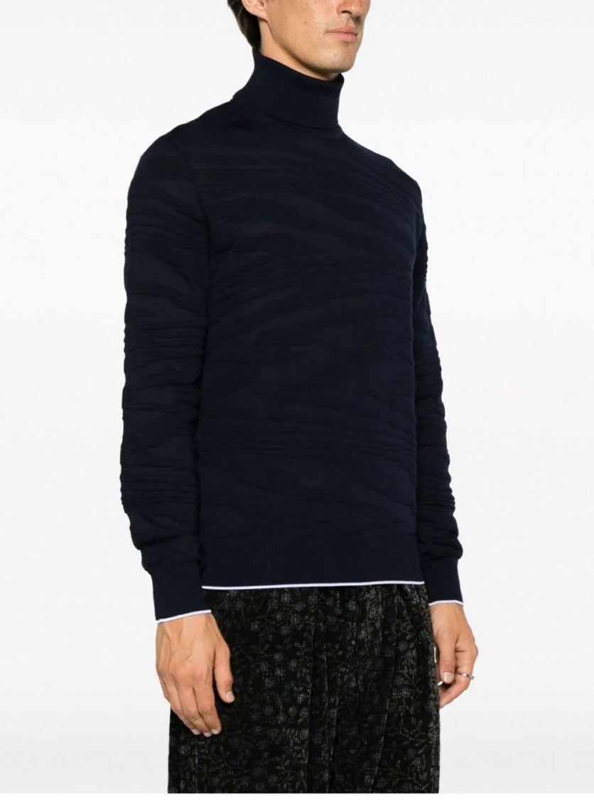 Missoni Textured Knit Turtleneck Sweater