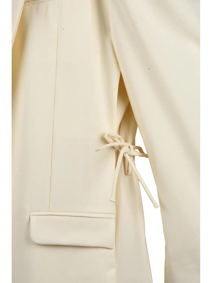 Act N°1 Long Wool Stretch Jacket With Tailored Silhouette And Flap Pockets